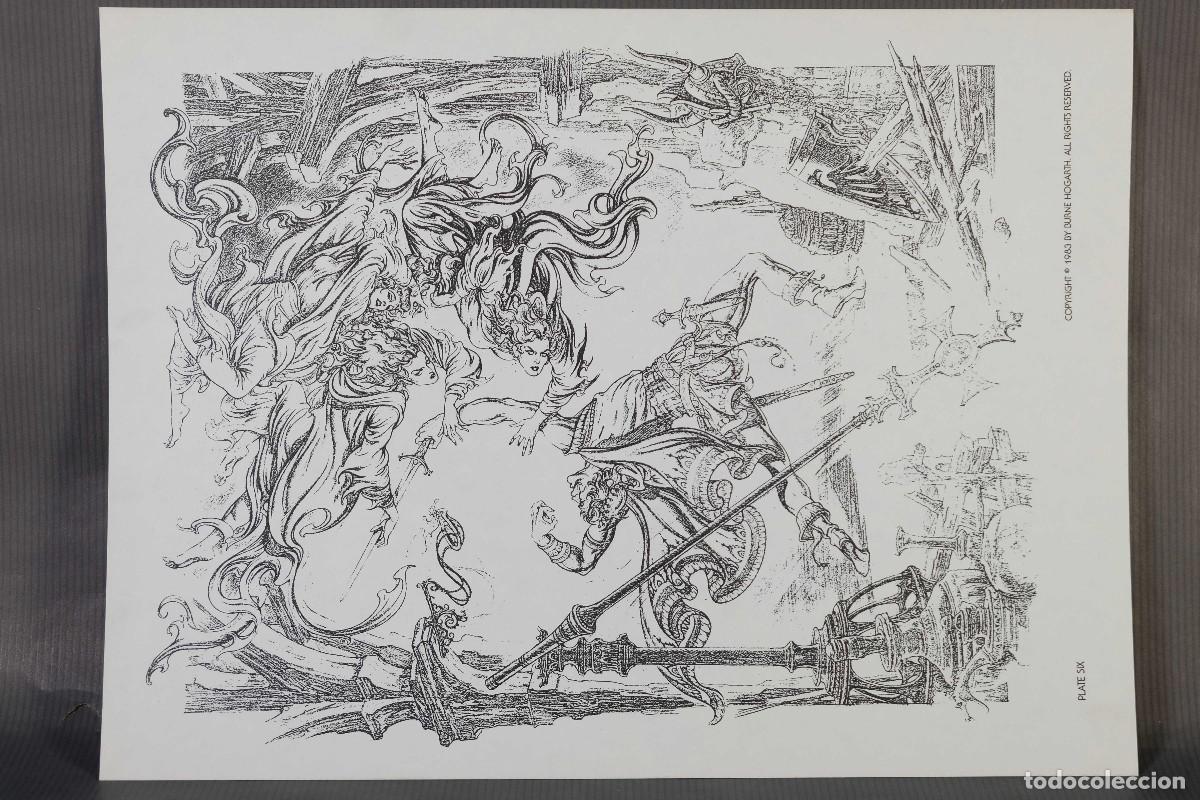 C&oacute;mics: 6 l&aacute;minas en blanco y negro de Burne Hogarth Gaz/1500 - Foto 21