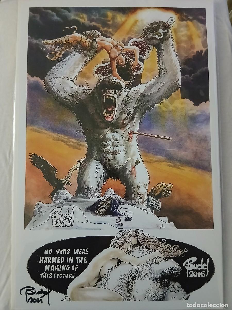 Ningun yeti fue dañado lamina original firmada por el autor Budd Root 40x32 muy limitada | todocoleccion (Buy It Now)
