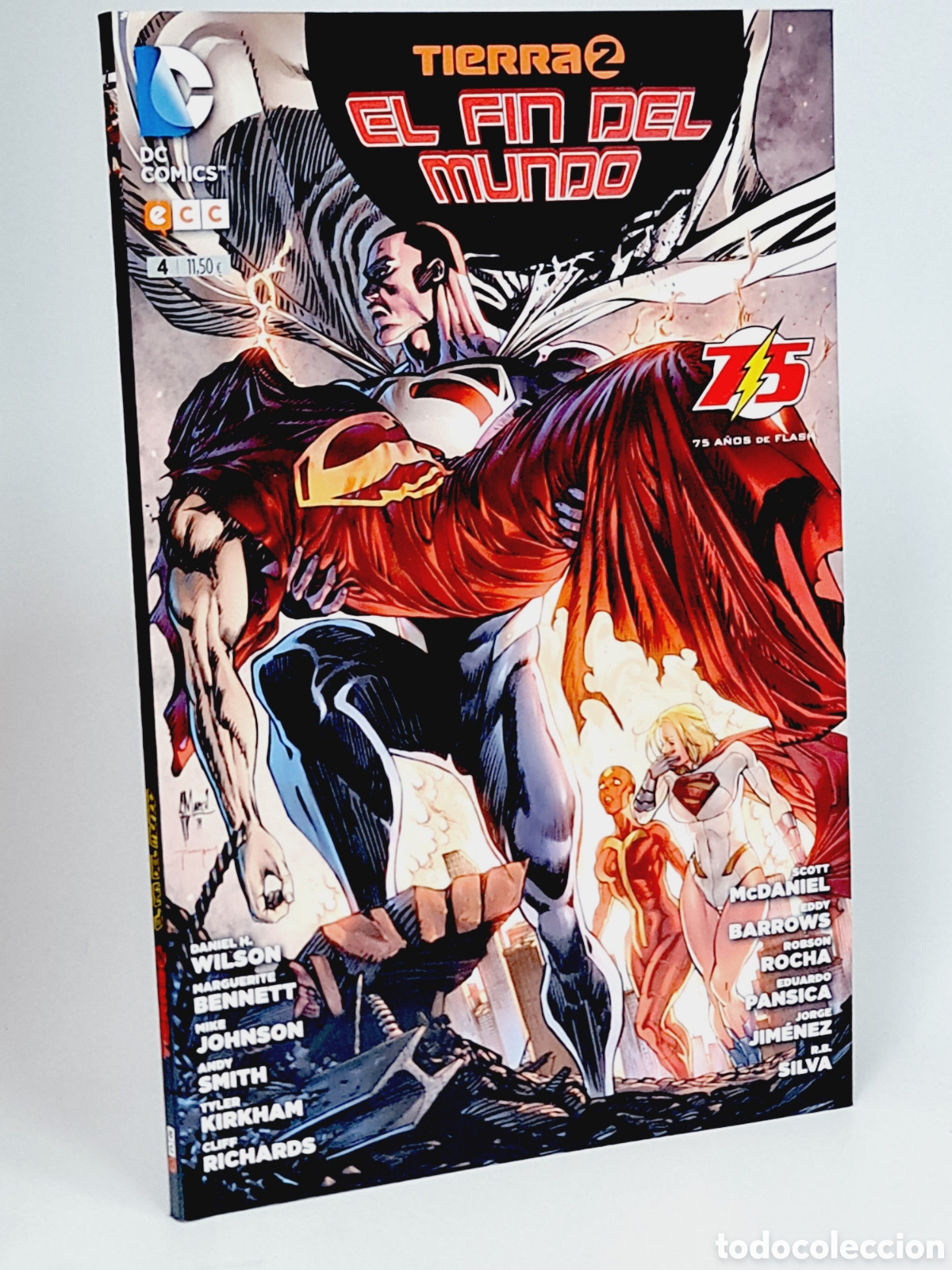 C&oacute;mics: C&Oacute;MIC EXCELENTE TIERRA 2 EL FIN DEL MUNDO 4 ECC EDICIONES DC - Foto 1