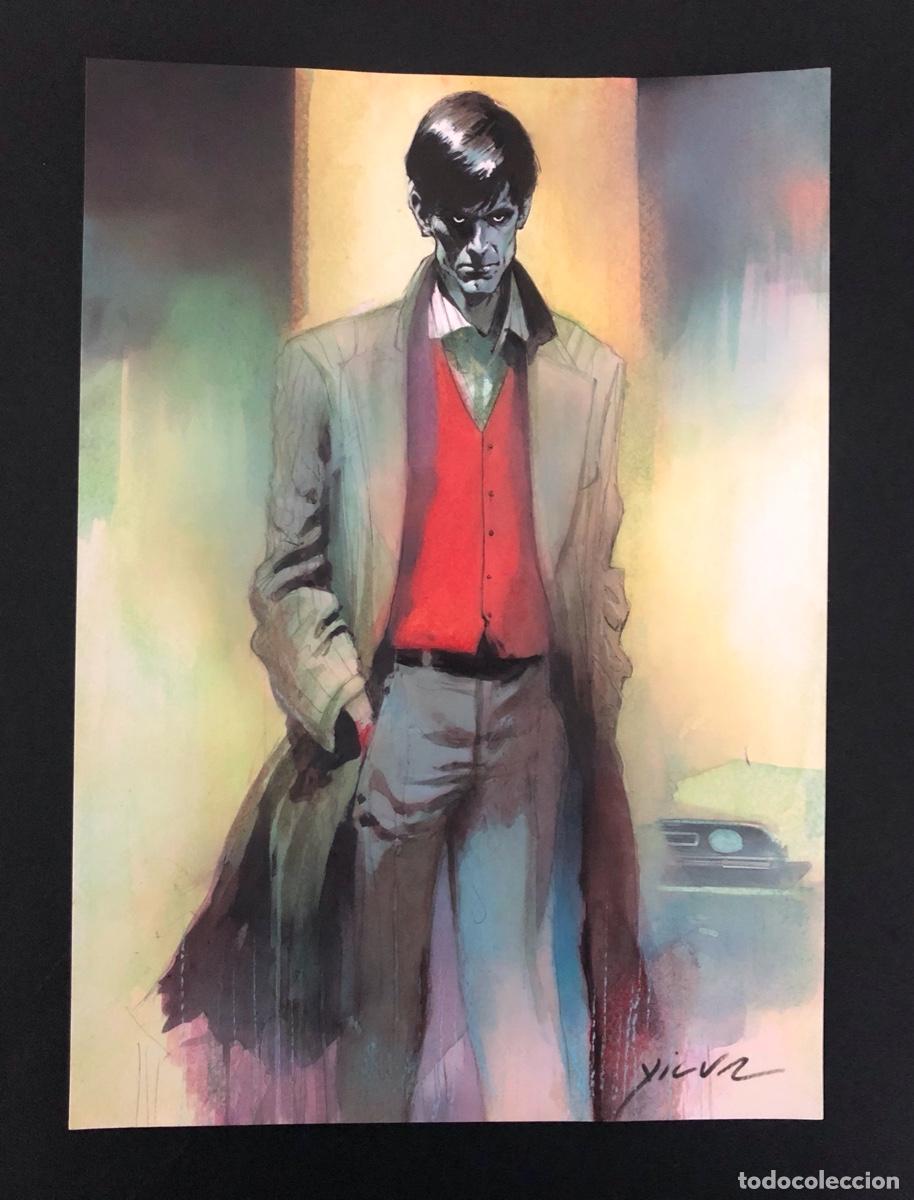 C&oacute;mics: NORMAN BATES (PSICOSIS) ILUSTRACION ORIGINAL TERROR - Foto 2