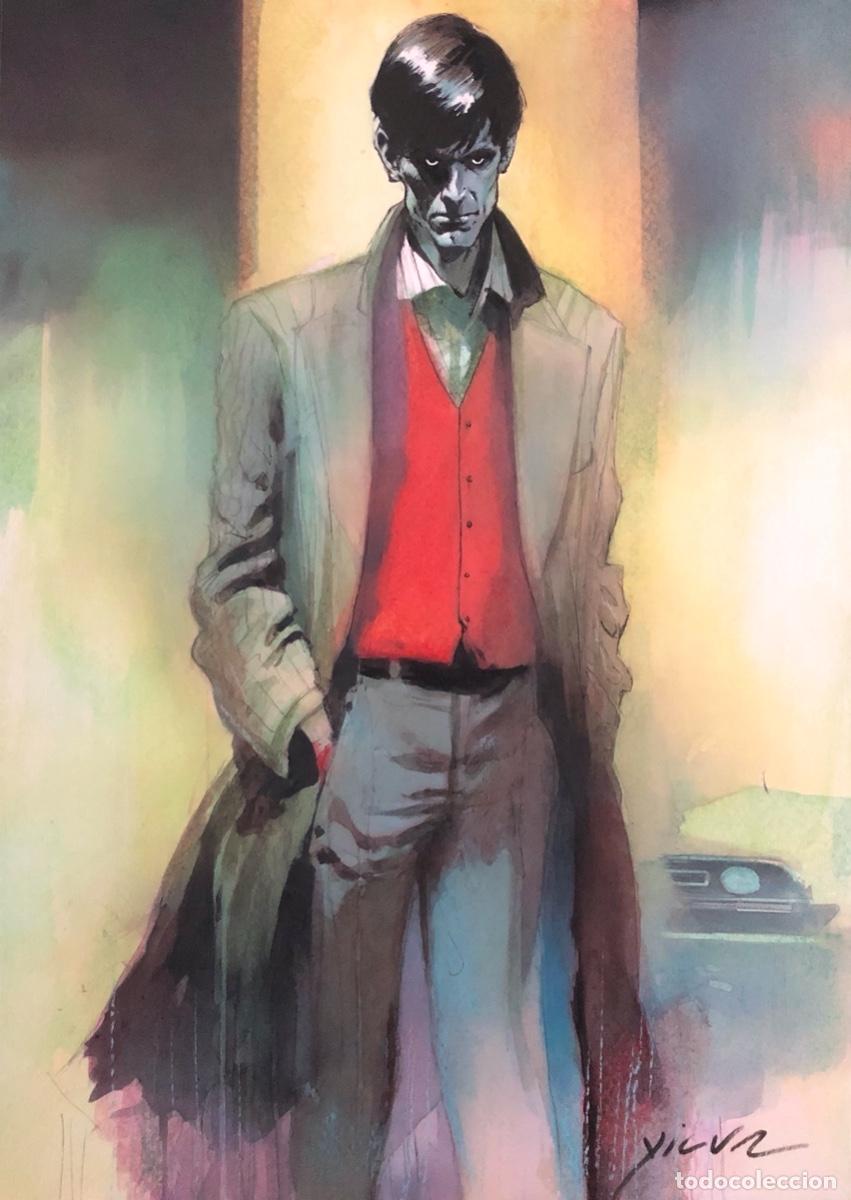 C&oacute;mics: NORMAN BATES (PSICOSIS) ILUSTRACION ORIGINAL TERROR - Foto 1