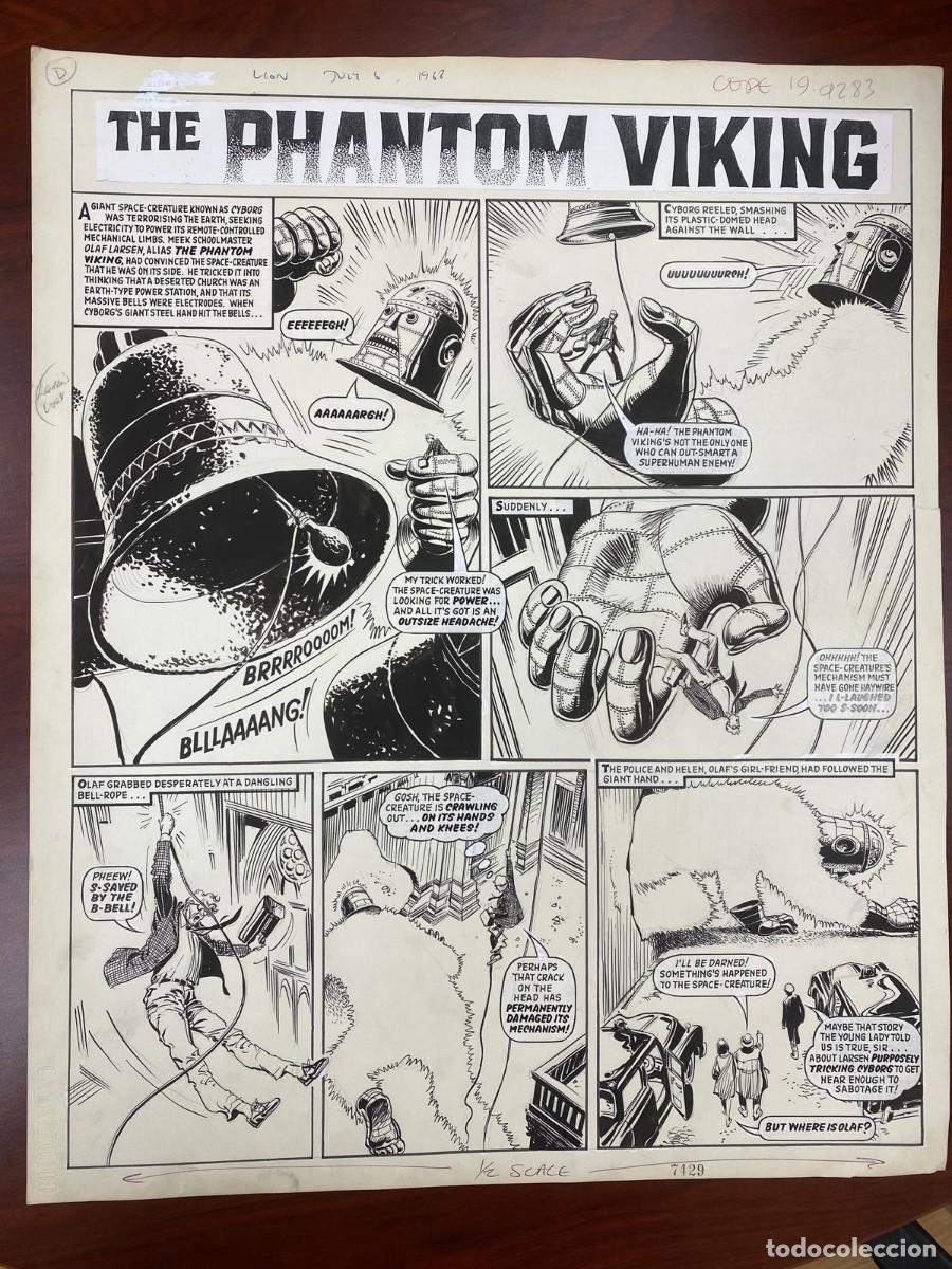 C&oacute;mics: Original de comic de GRAN FORMATO - THE PHANTOM VIKING - Jos&eacute; Ortiz - Foto 1