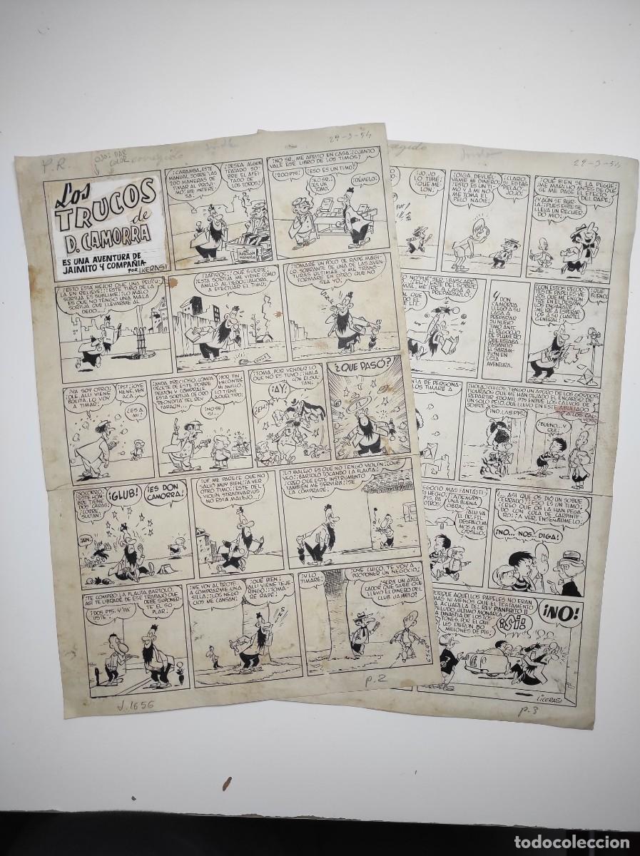 2 PLANCHAS ORIGINALES JAIMITO Y CÍA POR LICERAS PUBLICADA EN EL JAIMITO Nº 1656 | todocoleccion (Buy It Now)