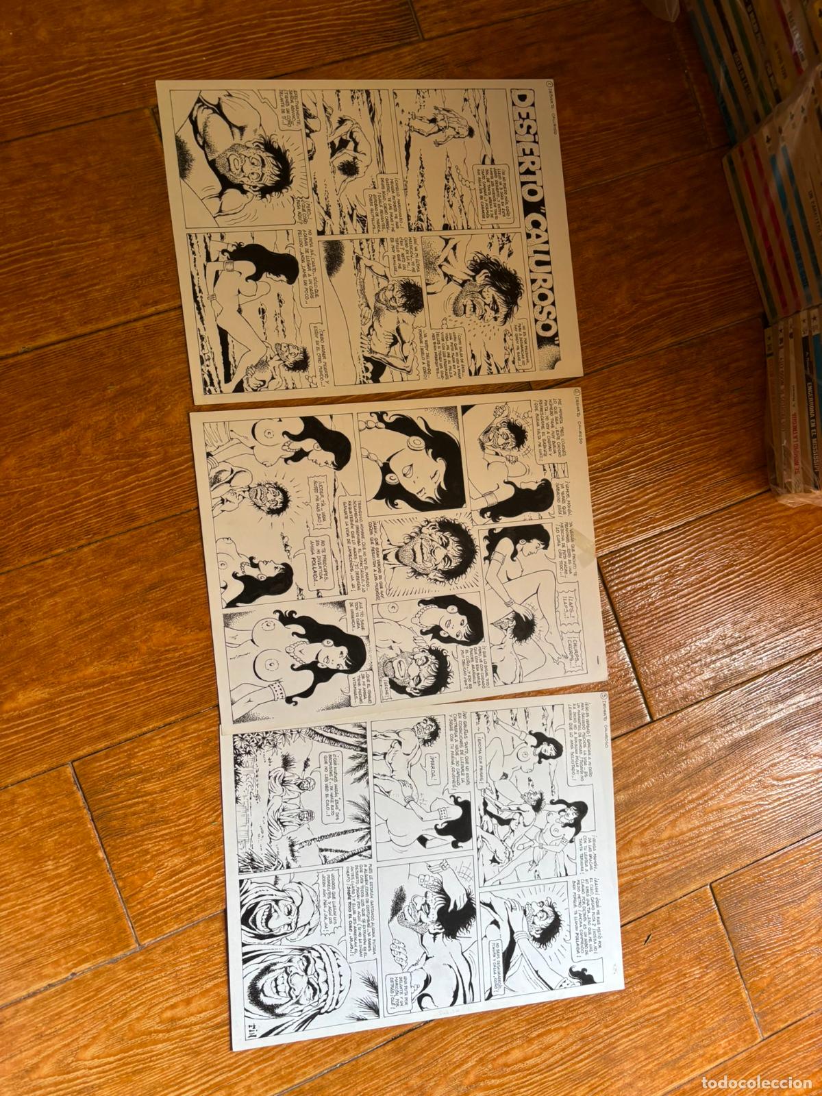 3 DIBUJOS ORIGINALES HISTORIA COMPLETA DE JOSE BERMEJO ( PACHA G LA JUDIA VERDE SOS) | todocoleccion (Buy It Now)