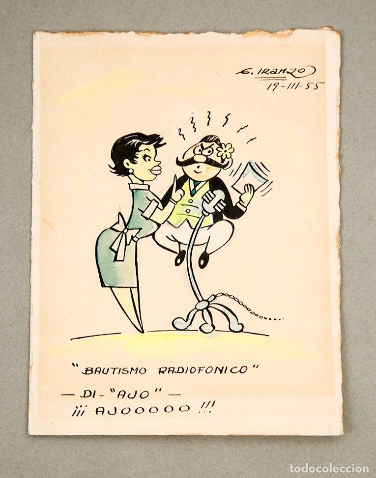 GARCÍA IRANZO - ILUSTRACIÓN ORIGINAL - 1955 - FELICITACIÓN NAVIDEÑA | todocoleccion (Buy It Now)