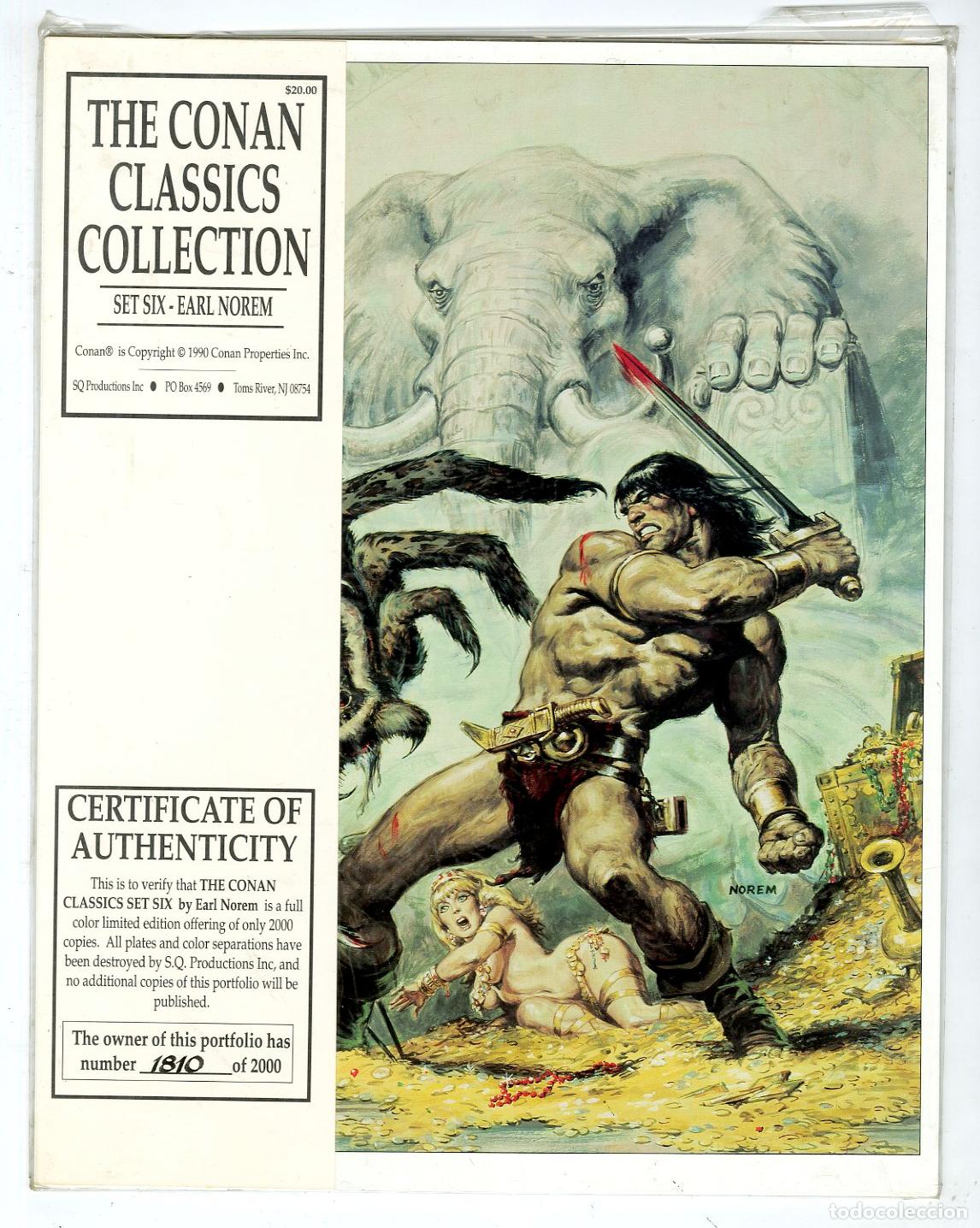C&oacute;mics: PORTFOLIO: THE CONAN CLASSICS COLLECTION set 6 by Earl Norem (1990) - Earl Norem - Foto 1