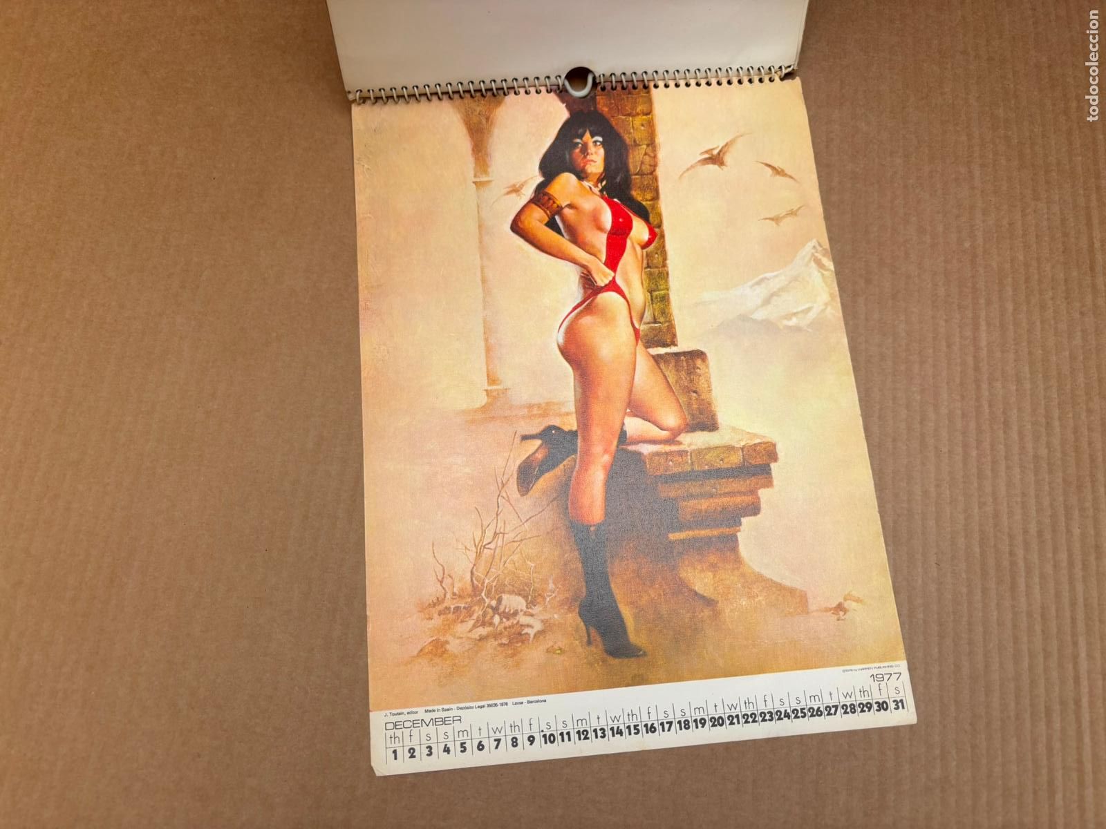 C&oacute;mics: Vampirella. Calendario Warren de 1977 calendar - Foto 5