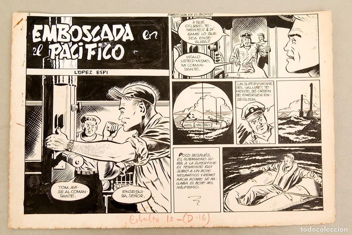 C&oacute;mics: L&Oacute;PEZ ESP&Iacute; - EMBOSCADA EN EL PAC&Iacute;FICO - CUADERNILLO COMPLETO - Foto 2