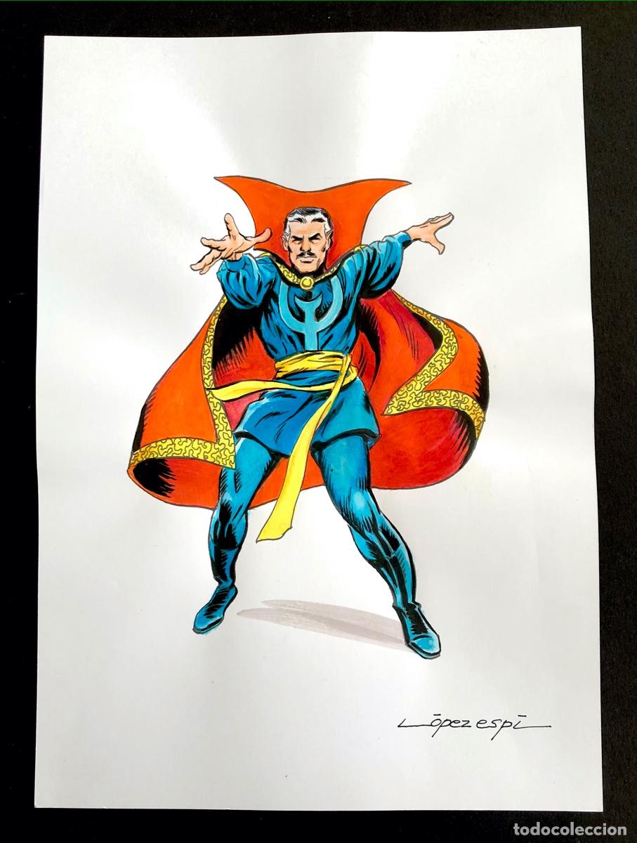 DIBUJO ORIGINAL LOPEZ ESPI DOCTOR EXTRAÑO | todocoleccion (Buy It Now)