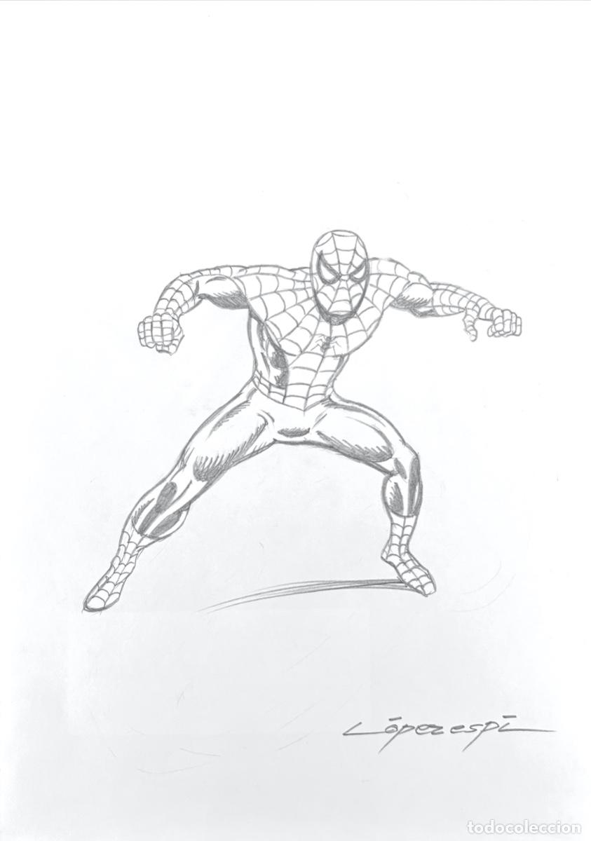 LOPEZ ESPI DIBUJO ORIGINAL SPIDERMAN | todocoleccion (Buy It Now)