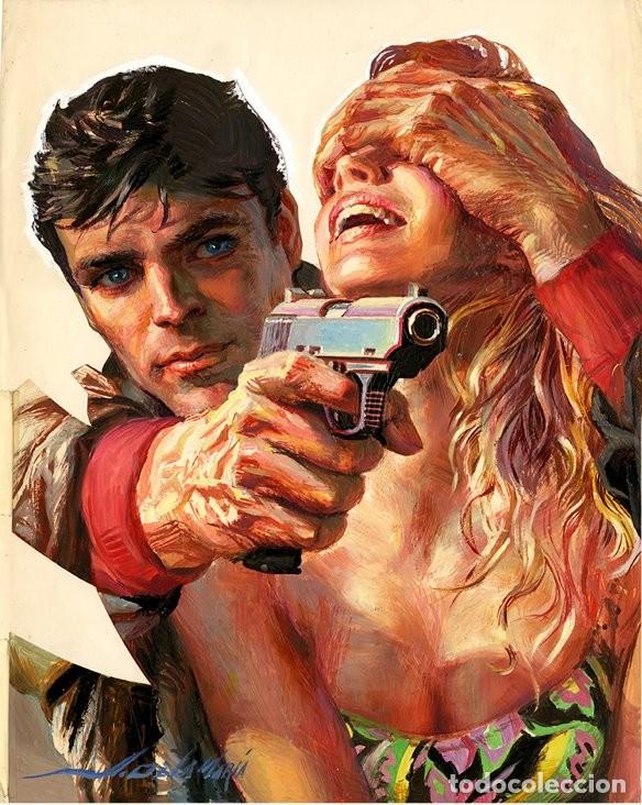 C&oacute;mics: Portada de Alfredo de la Mar&iacute;a - Hombre Armando - Editorial Columba 1970