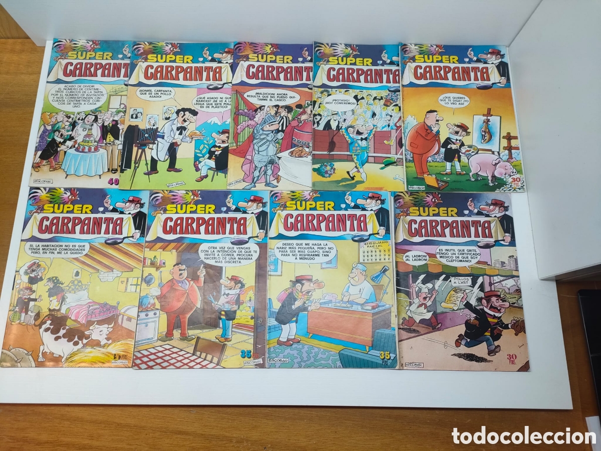 C&oacute;mics: Lote 9 C&oacute;mics SUPER CARPANTA - Editorial Bruguera