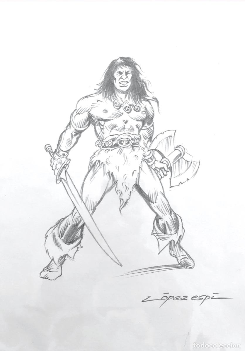 C&oacute;mics: LOPEZ ESPI DIBUJO ORIGINAL CONAN