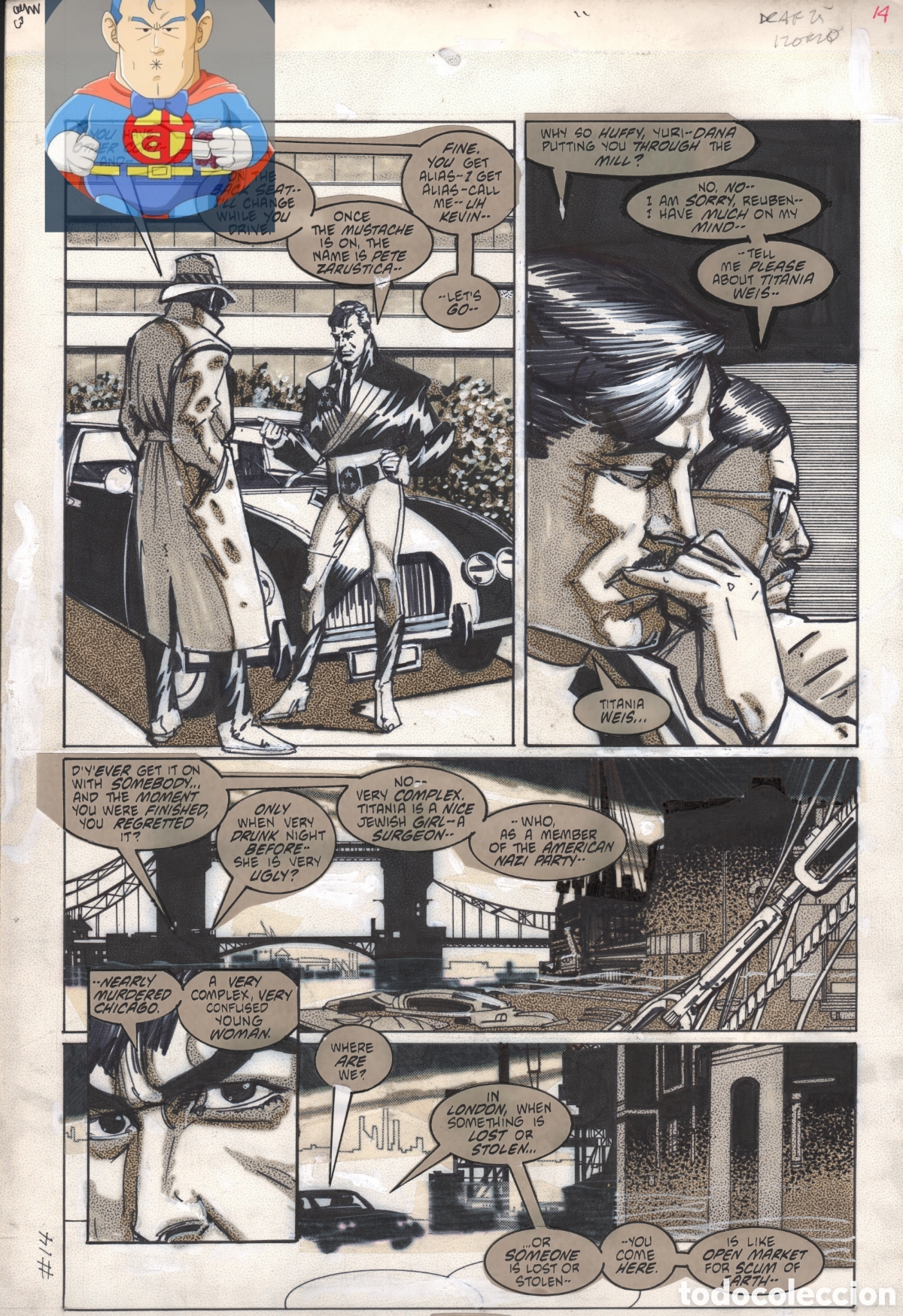 Comics: American Flagg pagina original comic Howard Chaykin