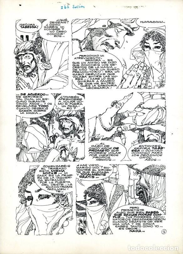 C&oacute;mics: P&aacute;gina Original de Alberto Breccia - Ibh Salim - Aprendiz de Derviche p.4 - Record