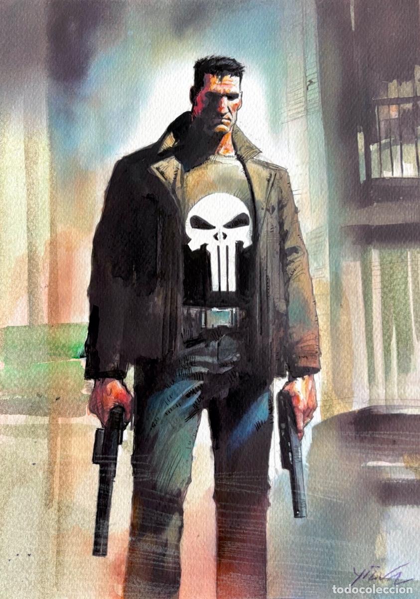C&oacute;mics: PUNISHER ILUSTRACION ORIGINAL PERSONAJES MARVEL