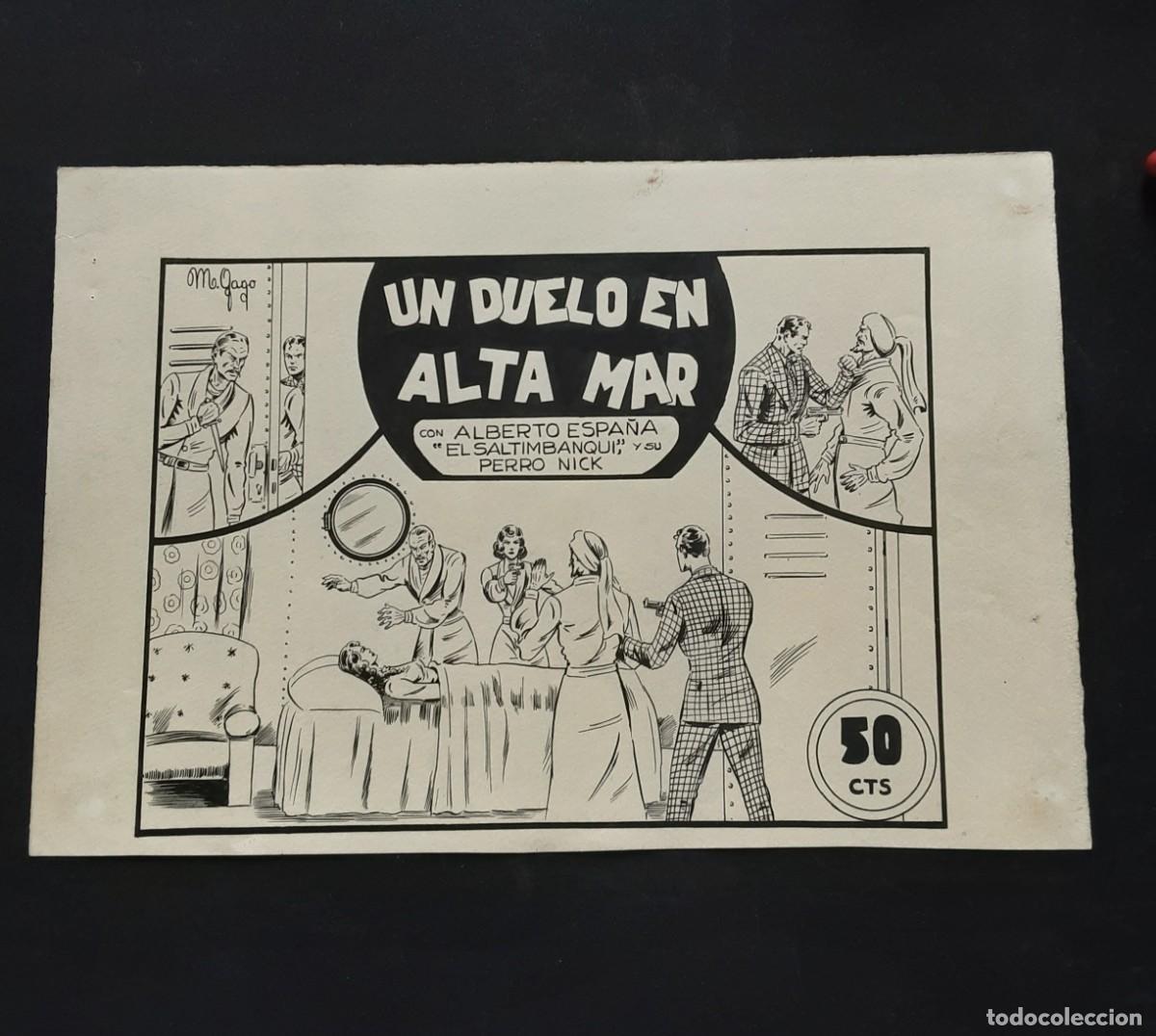 C&oacute;mics: DIBUJOS ORIGINALES TEBEO/COMIC # ALBERTO ESPA&Ntilde;A &rdquo;EL SALTIMBANQUIS&rdquo; N&deg;7 # M. GAGO # ED VALENCIANA