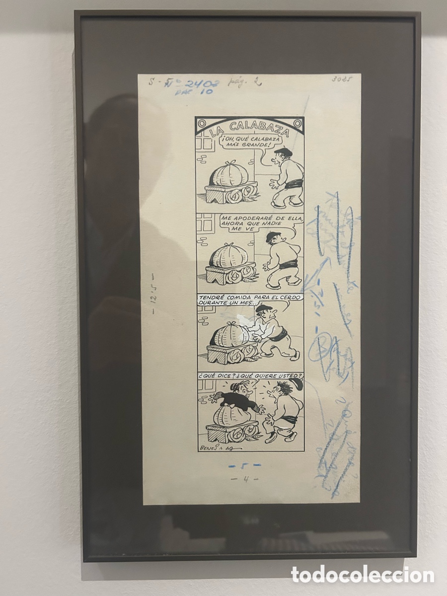 C&oacute;mics: Benejam, TBO. Firmado y enmarcado - Foto 1