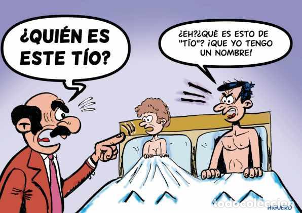 C&oacute;mics: Print l&aacute;mina de Chiste Gr&aacute;fico, c&oacute;mic, de Higuero, titulado TENGO UN NOMBRE. En DIN A4