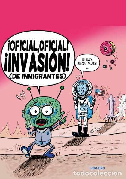 C&oacute;mics: Print l&aacute;mina de Chiste Gr&aacute;fico, c&oacute;mic, de Higuero, titulado INVASI&Oacute;N. ELON MUSK. En DIN A4