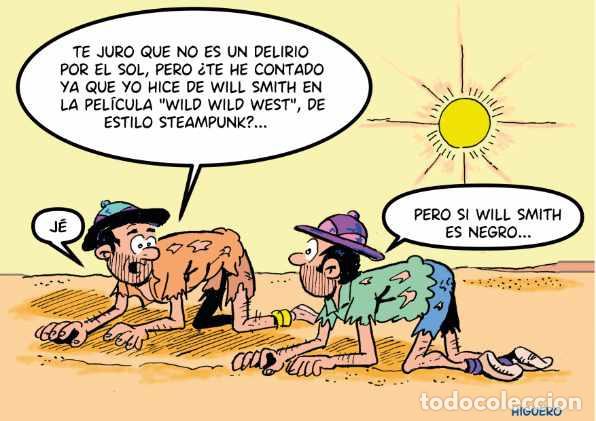 C&oacute;mics: Print l&aacute;mina de Chiste Gr&aacute;fico, c&oacute;mic, de Higuero, titulado WILL SMITH NEGRO. En DIN A4