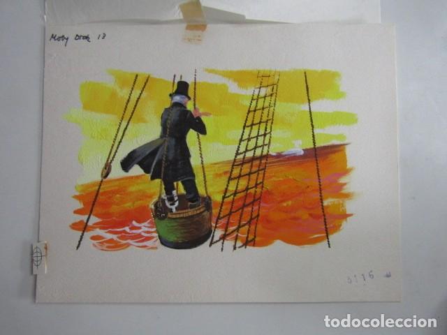C&oacute;mics: PINTURA ORIGINAL GOUACHE ILUSTRADOR &rdquo;DELFIN VILLA&rdquo; - MOBY DICK - LIBROS JUVENILES VOL.2 - MAVES