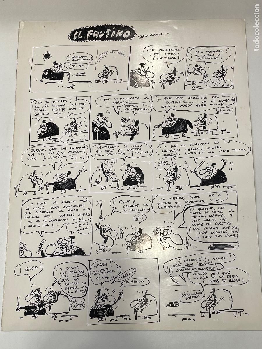 C&oacute;mics: P&aacute;gina Original de Ja (Jordi Amor&oacute;s) - El Fautino - El Papus n.461 p.27