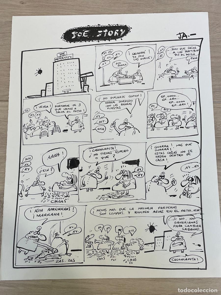 C&oacute;mics: P&aacute;gina Original de Ja (Jordi Amor&oacute;s) - Joe Story - El Papus n.509 p.31