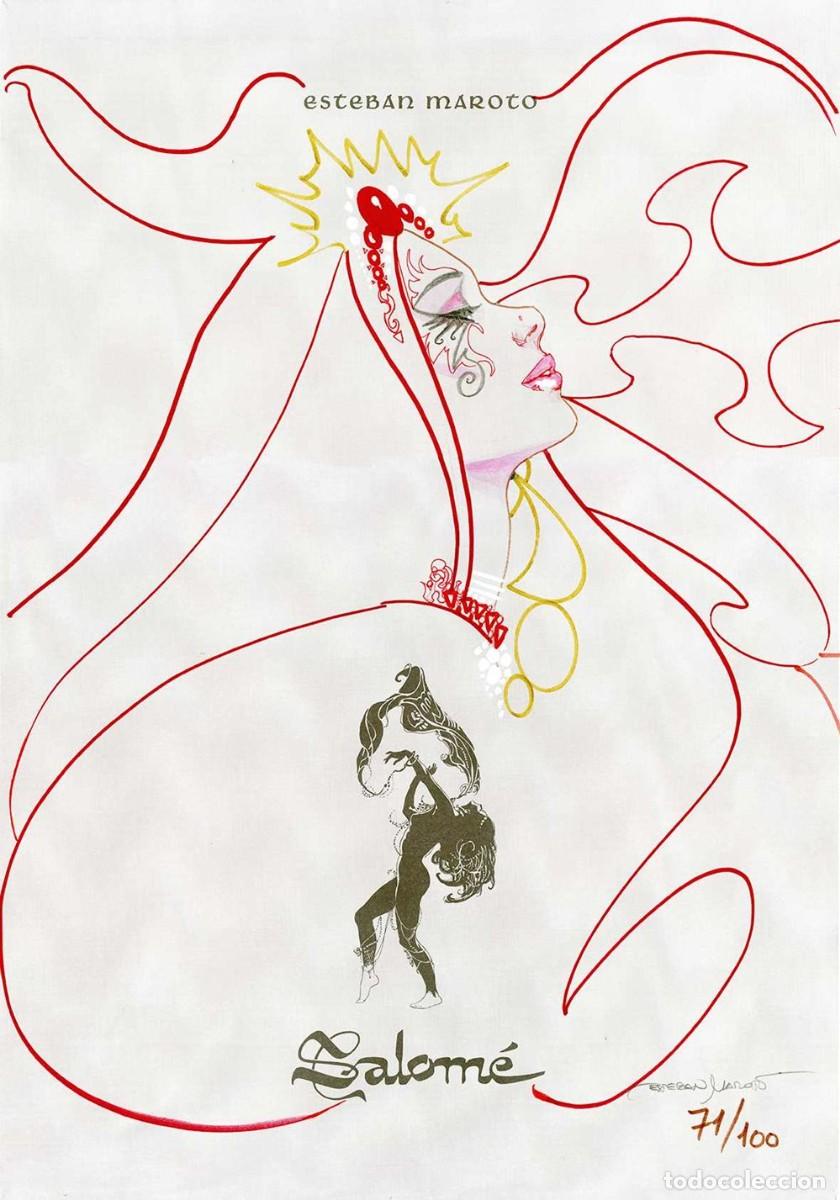C&oacute;mics: Esteban Maroto - Portafolio Salom&eacute; 71/100 con Dibujo Original de Esteban Maroto - A&ntilde;o 2019