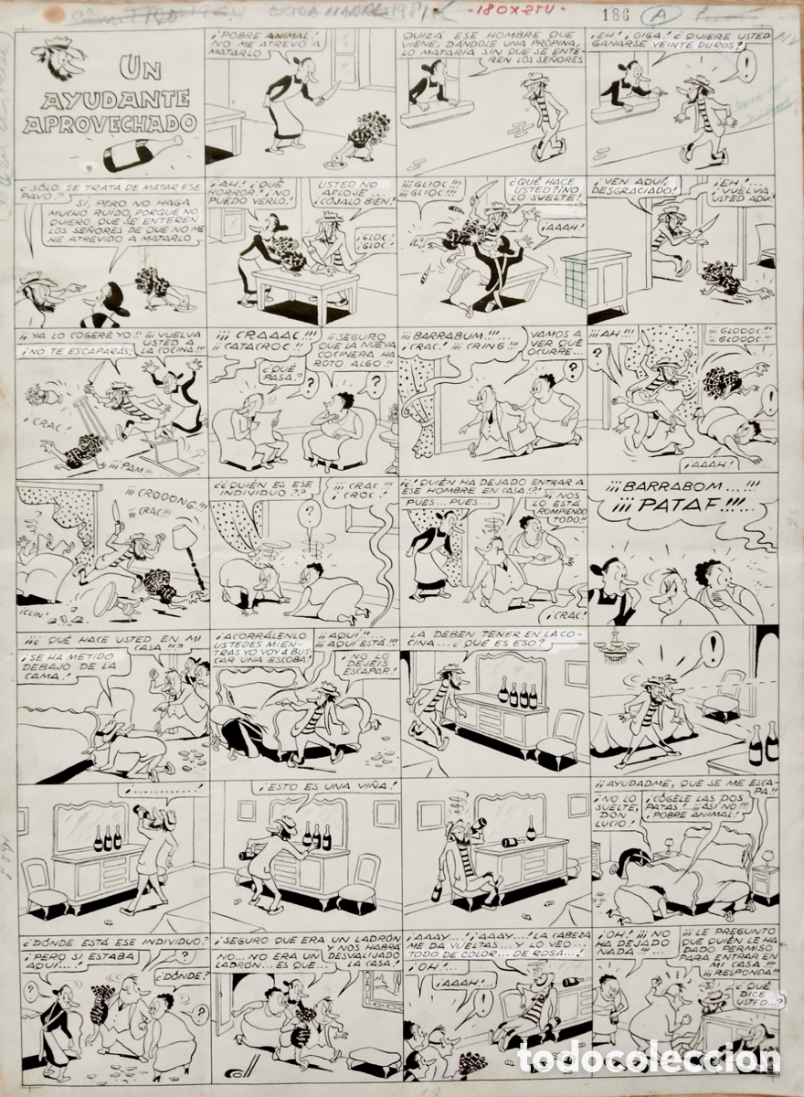 Comics: Josep Coll - dibujo original