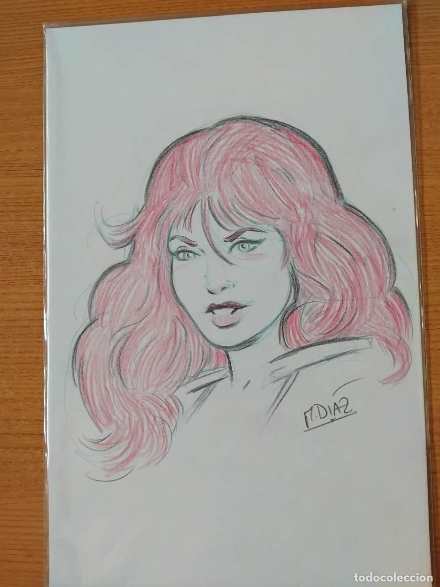 C&oacute;mics: RED SONJA. ILUSTRACI&Oacute;N ORIGINAL. M.D&Iacute;AZ - Foto 1