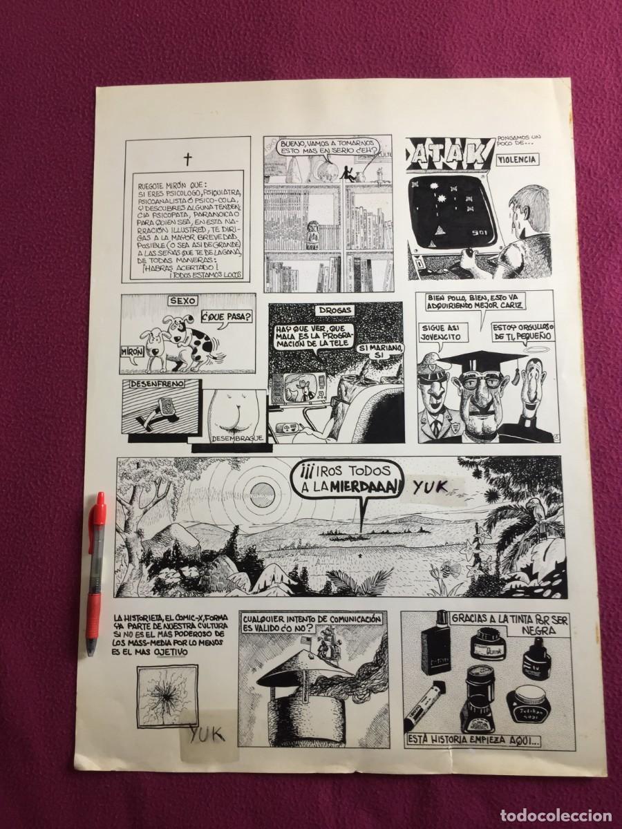 C&oacute;mics: HOJA DE ART COMIC PARA FANZINE ORIGINAL- ESTILO EL VIBORA - AUTOR: VICENTE DE GRACIA - A&Ntilde;OS 70