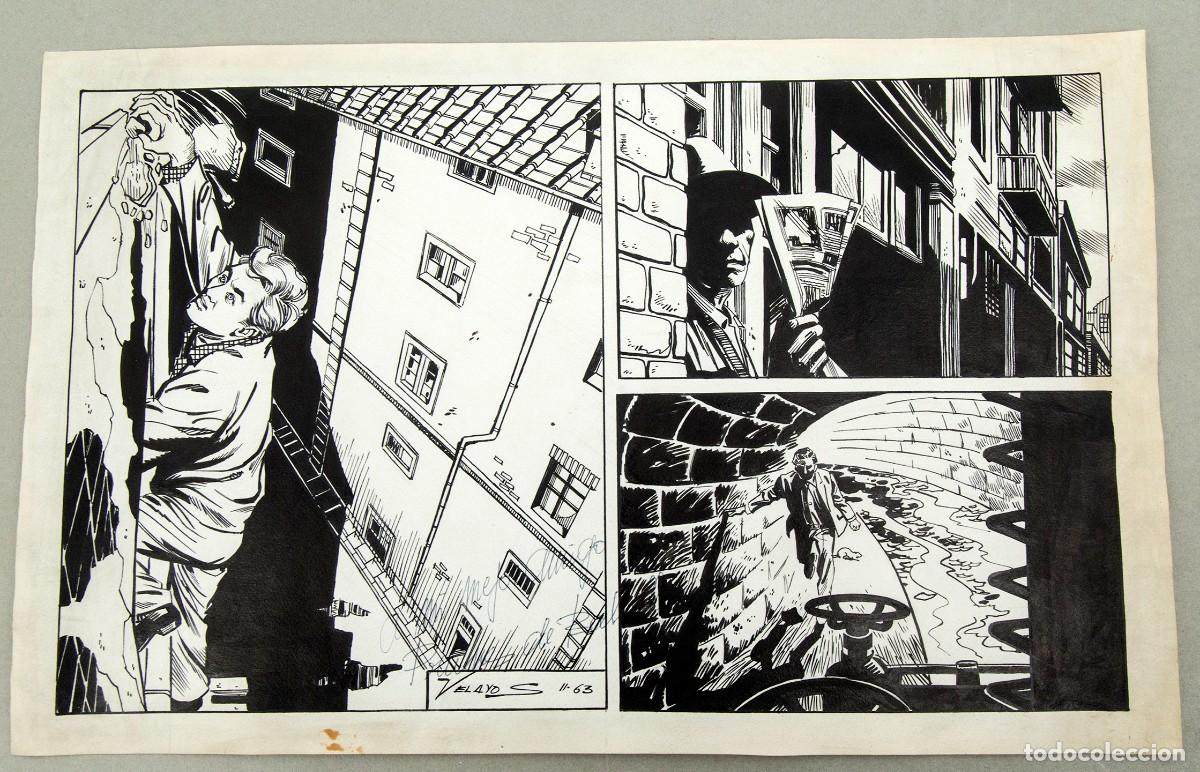 Comics : Andr&eacute;s Balcells (Velayos) - P&Aacute;GINA ORIGINAL - 1963