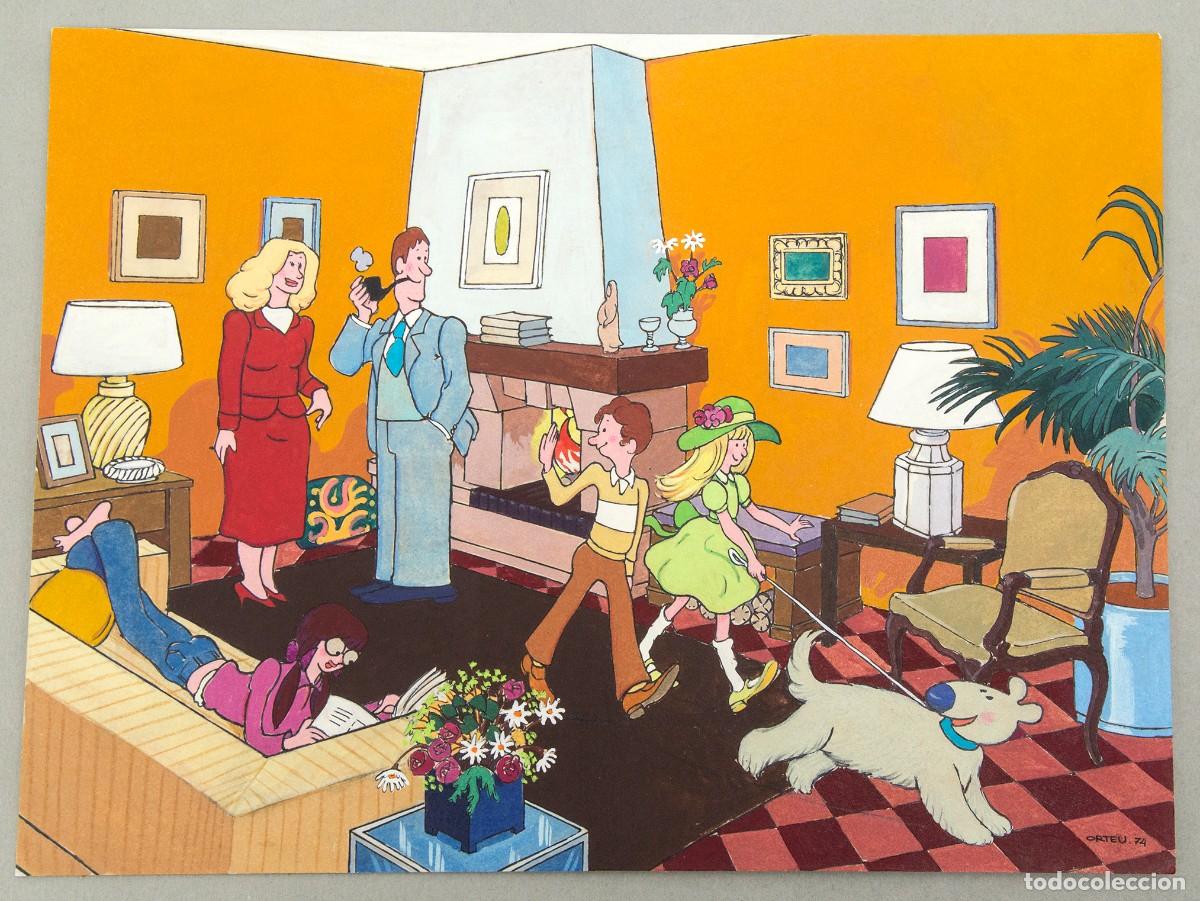 C&oacute;mics: ORTEU - ILUSTRACI&Oacute;N ORIGINAL - 1974
