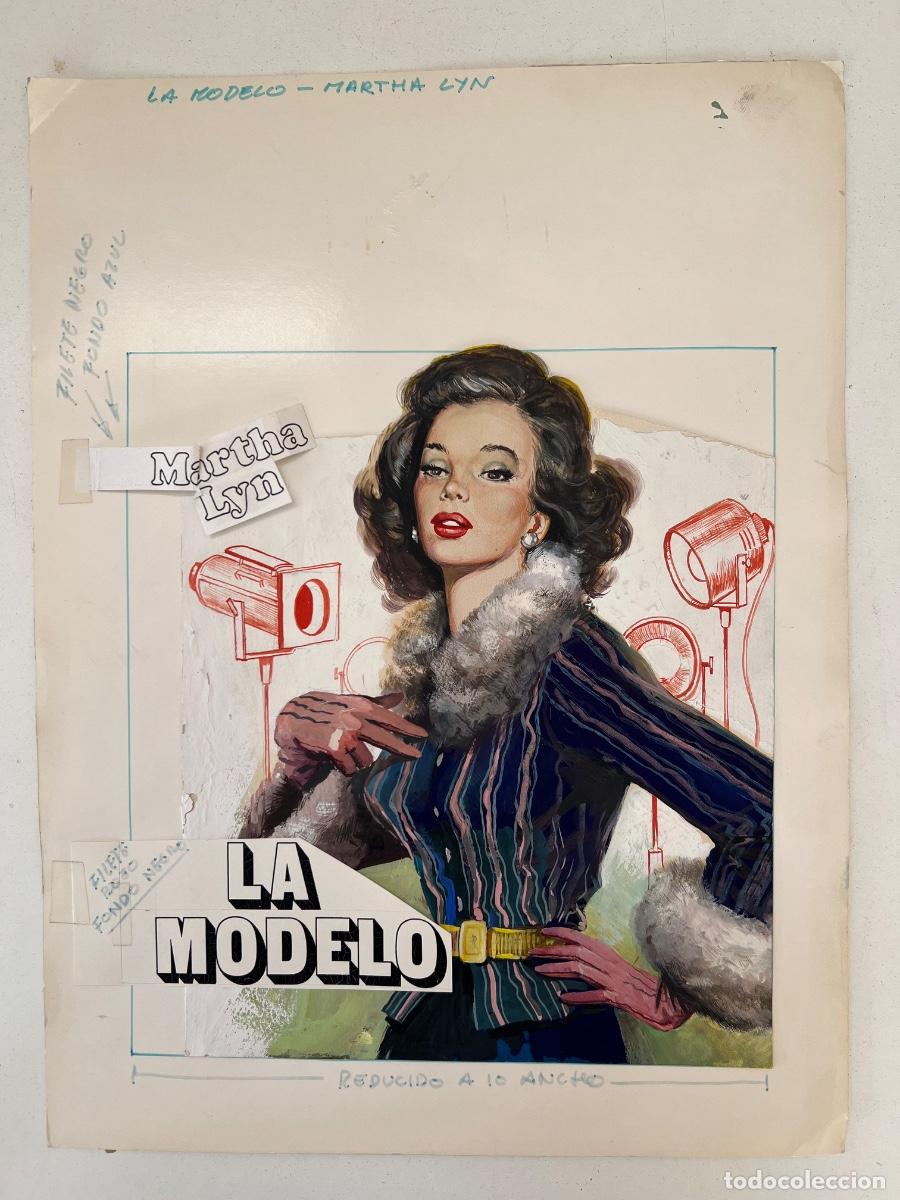 C&oacute;mics: DIBUJO PORTADA ORIGINAL MARTHA LYN LA MODELO