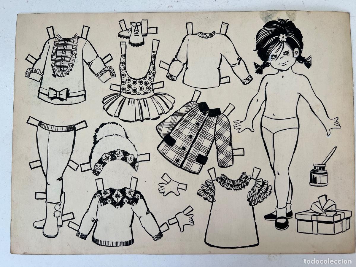 C&oacute;mics: DIBUJO ORIGINAL PARA RECORTABLES DE MU&Ntilde;ECA - Foto 2