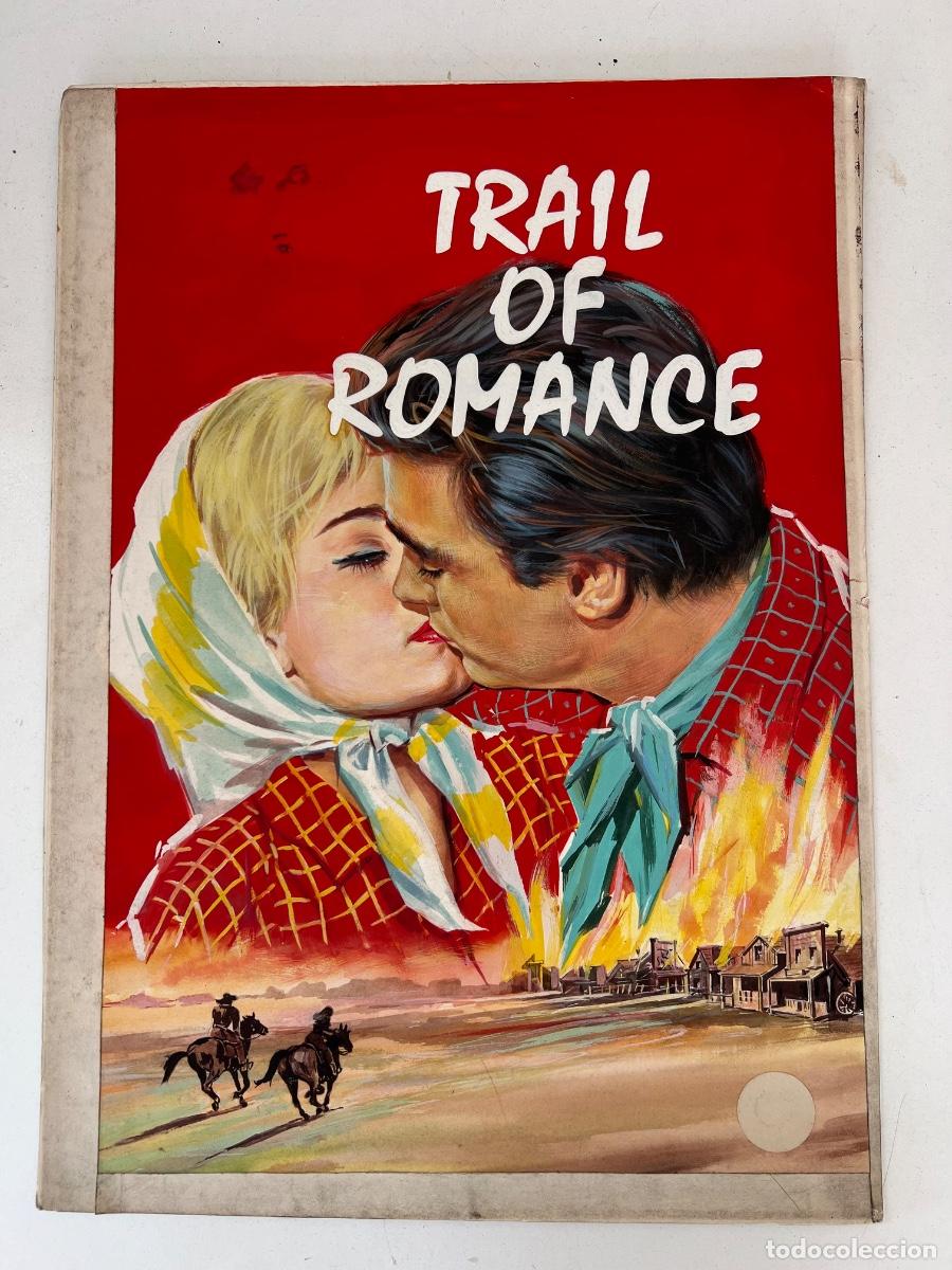 C&oacute;mics: DIBUJO ORIGINAL PORTADA RAL 143 TIPO ROMANCE WESTERN OESTE 112