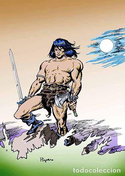 C&oacute;mics: Print, L&aacute;mina de Recreaci&oacute;n de personaje C&oacute;mic Conan-3-en DIN A4