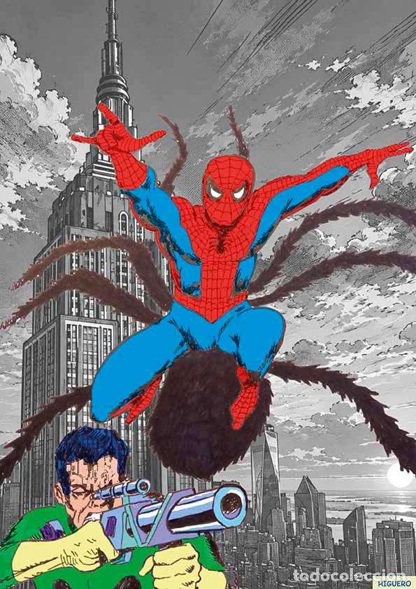 C&oacute;mics: Print, L&aacute;mina de Recreaci&oacute;n de personaje c&oacute;mic Spiderman-en DIN A4