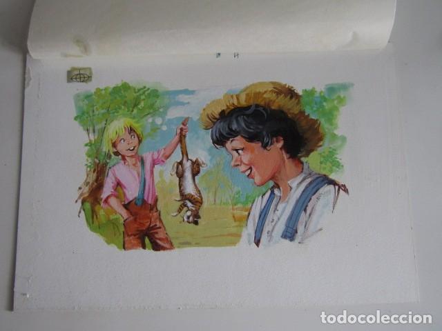 Comics: PINTURA ORIGINAL GOUACHE ILUSTRADOR &rdquo;DELFIN VILLA&rdquo; - TOM SAWYER - LIBROS JUVENILES VOL. 8 - MAVES