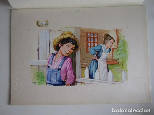 Fumetti: PINTURA ORIGINAL GOUACHE ILUSTRADOR &rdquo;DELFIN VILLA&rdquo; - TOM SAWYER - LIBROS JUVENILES VOL. 8 - MAVES