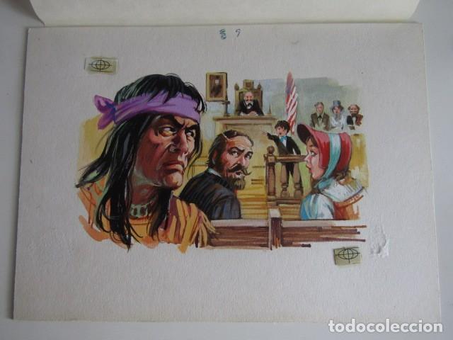 Fumetti: PINTURA ORIGINAL GOUACHE ILUSTRADOR &rdquo;DELFIN VILLA&rdquo; - TOM SAWYER - LIBROS JUVENILES VOL. 8 - MAVES