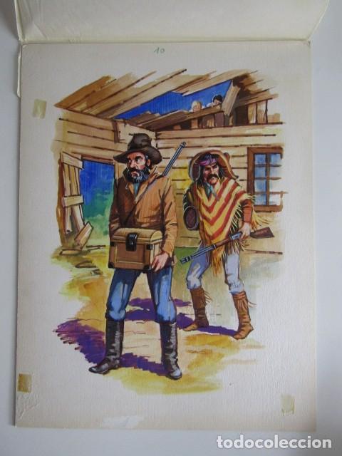Fumetti: PINTURA ORIGINAL GOUACHE ILUSTRADOR &rdquo;DELFIN VILLA&rdquo; - TOM SAWYER - LIBROS JUVENILES VOL. 8 - MAVES