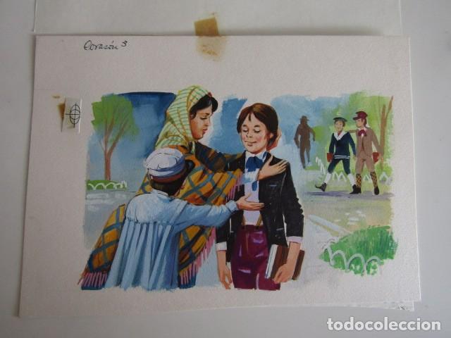 Comics: PINTURA ORIGINAL GOUACHE ILUSTRADOR &rdquo;DELFIN VILLA&rdquo; - CORAZON - LIBROS JUVENILES VOL. 5 - MAVES