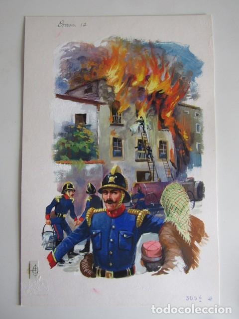 Comics: PINTURA ORIGINAL GOUACHE ILUSTRADOR &rdquo;DELFIN VILLA&rdquo; - CORAZON - LIBROS JUVENILES VOL. 5 - MAVES