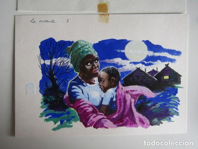 C&oacute;mics: PINTURA ORIGINAL GOUACHE ILUSTRADOR &rdquo;DELFIN VILLA&rdquo; - LA CABA&Ntilde;A DEL TIO TOM- LIBROS JUVENILES - MAVES