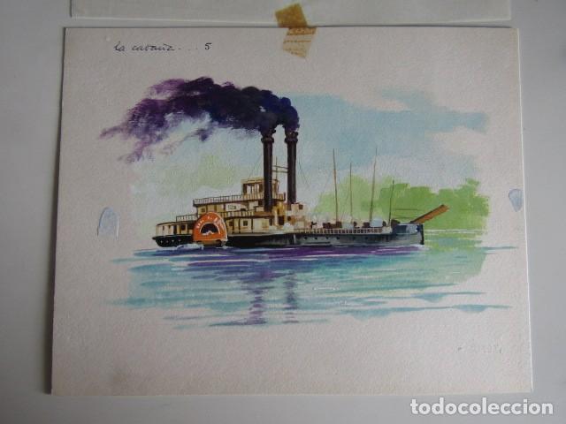 C&oacute;mics: PINTURA ORIGINAL GOUACHE ILUSTRADOR &rdquo;DELFIN VILLA&rdquo; - LA CABA&Ntilde;A DEL TIO TOM- LIBROS JUVENILES - MAVES
