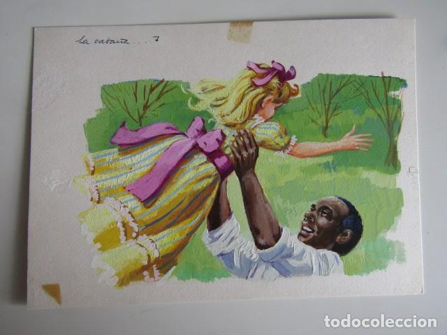 C&oacute;mics: PINTURA ORIGINAL GOUACHE ILUSTRADOR &rdquo;DELFIN VILLA&rdquo; - LA CABA&Ntilde;A DEL TIO TOM- LIBROS JUVENILES - MAVES