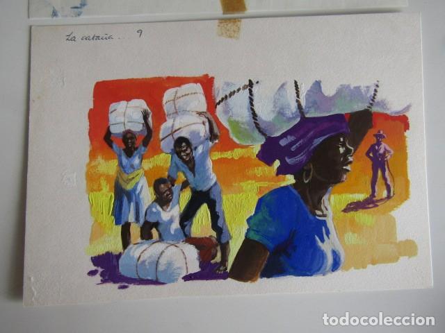 C&oacute;mics: PINTURA ORIGINAL GOUACHE ILUSTRADOR &rdquo;DELFIN VILLA&rdquo; - LA CABA&Ntilde;A DEL TIO TOM- LIBROS JUVENILES - MAVES