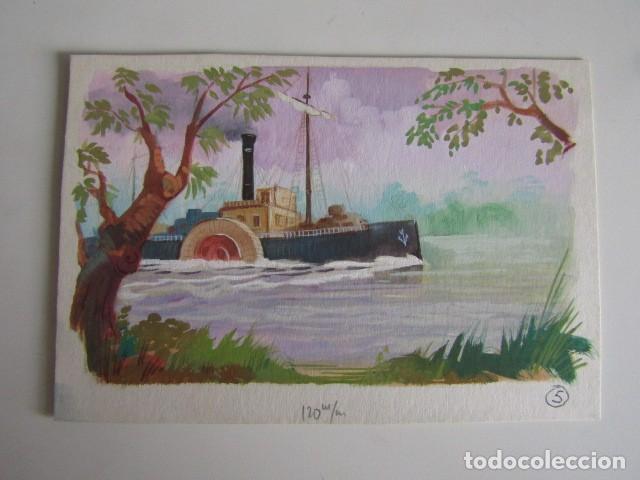 C&oacute;mics: PINTURA ORIGINAL GOUACHE ILUSTRADOR &rdquo;DELFIN VILLA&rdquo; - LA CABA&Ntilde;A DEL TIO TOM- LIBROS JUVENILES - MAVES